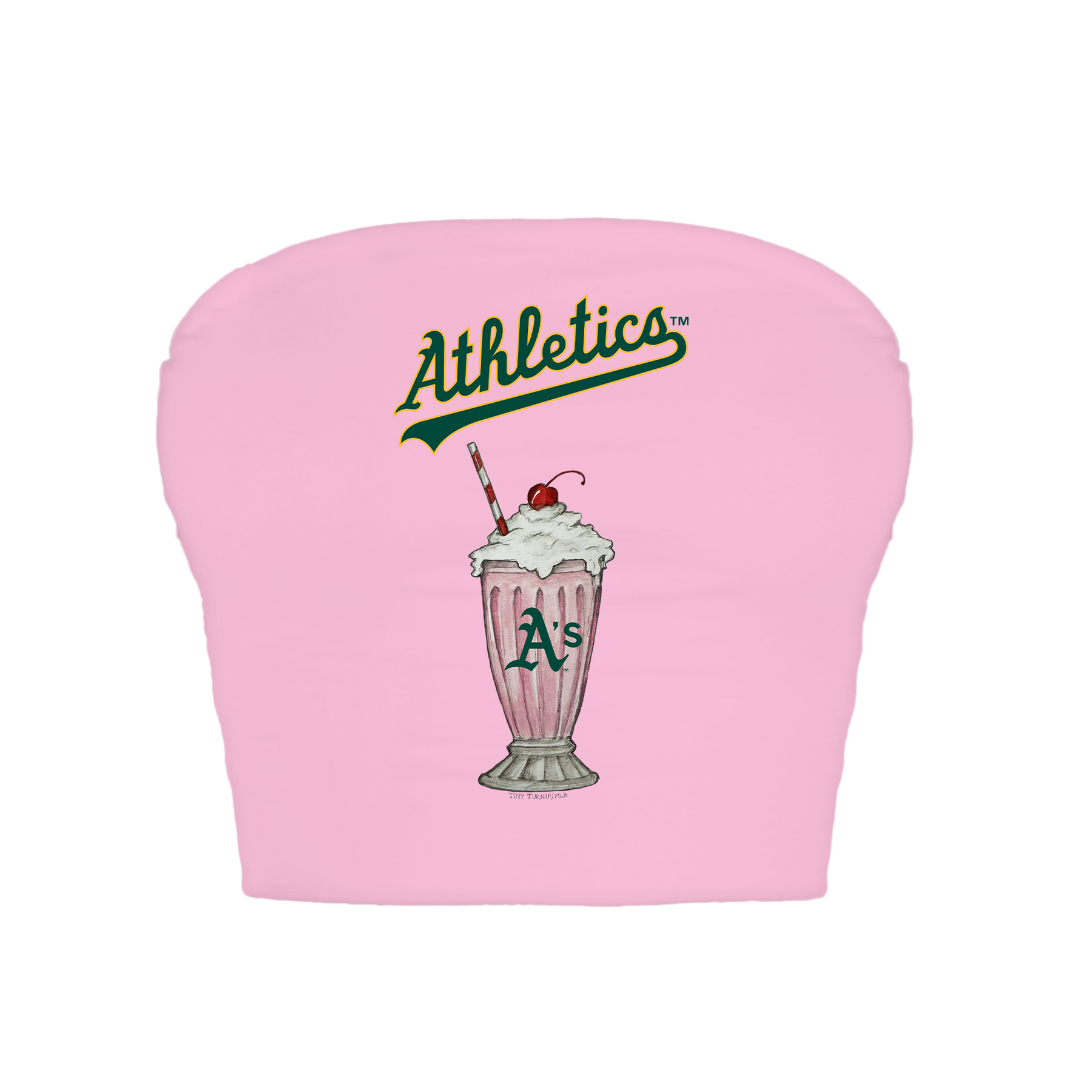 Oakland Athletics Milkshake Crop Tube Top