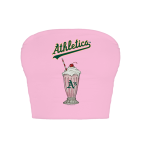 Oakland Athletics Milkshake Crop Tube Top
