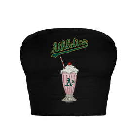 Oakland Athletics Milkshake Crop Tube Top