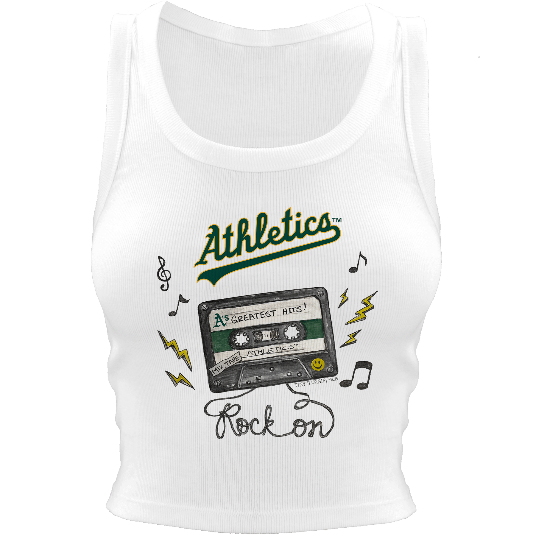 Oakland Athletics Mixtape Crop Tank