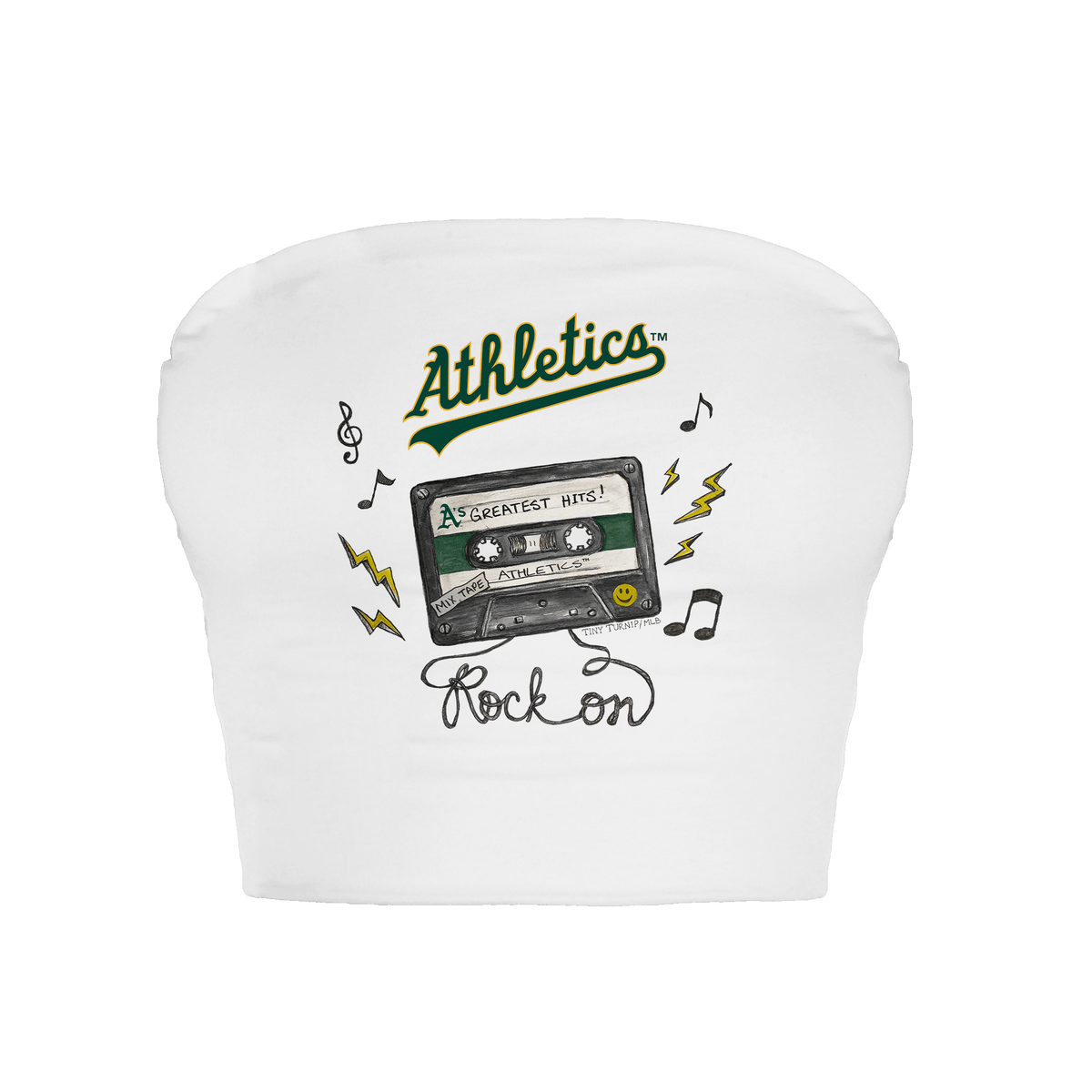Oakland Athletics Mixtape Crop Tube Top