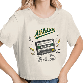 Oakland Athletics Mixtape Vintage Crop Tee - Tiny Turnip