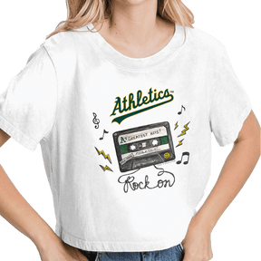 Oakland Athletics Mixtape Vintage Crop Tee - Tiny Turnip
