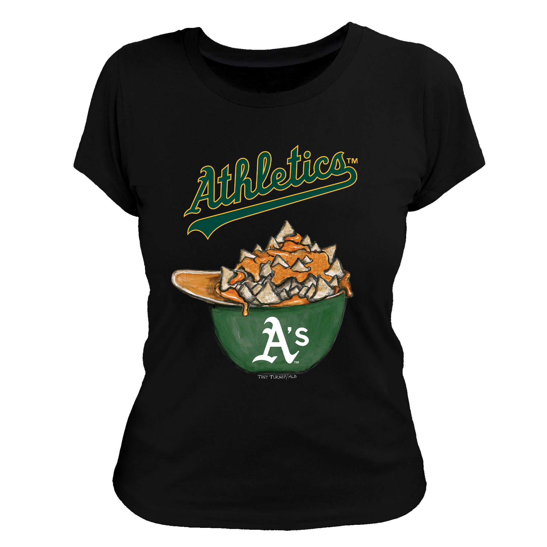 Oakland Athletics Nacho Helmet Tee Shirt