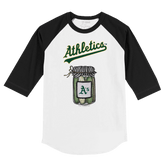 Oakland Athletics Pickle Jar 3/4 Black Sleeve Raglan