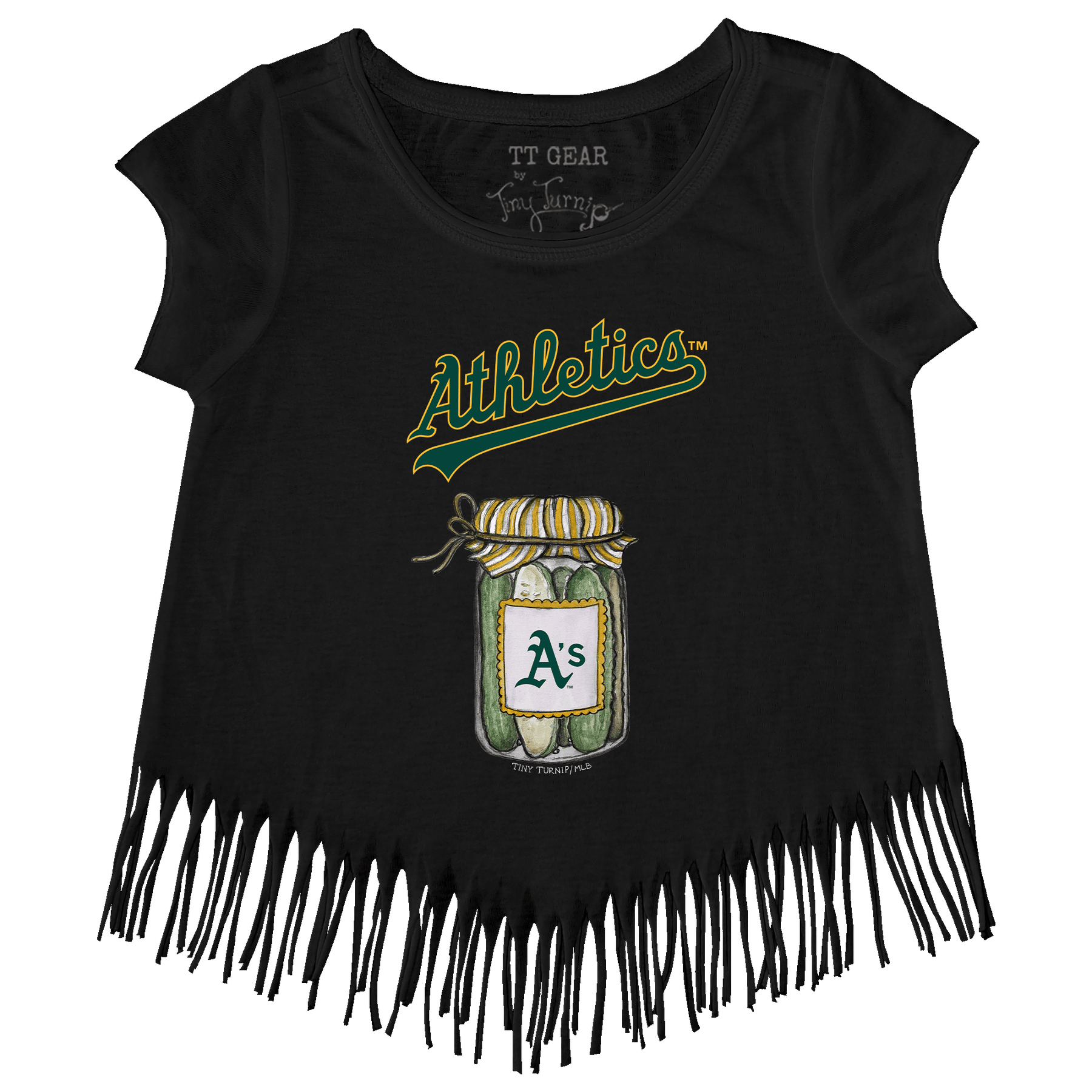 Oakland Athletics Pickle Jar Fringe Tee