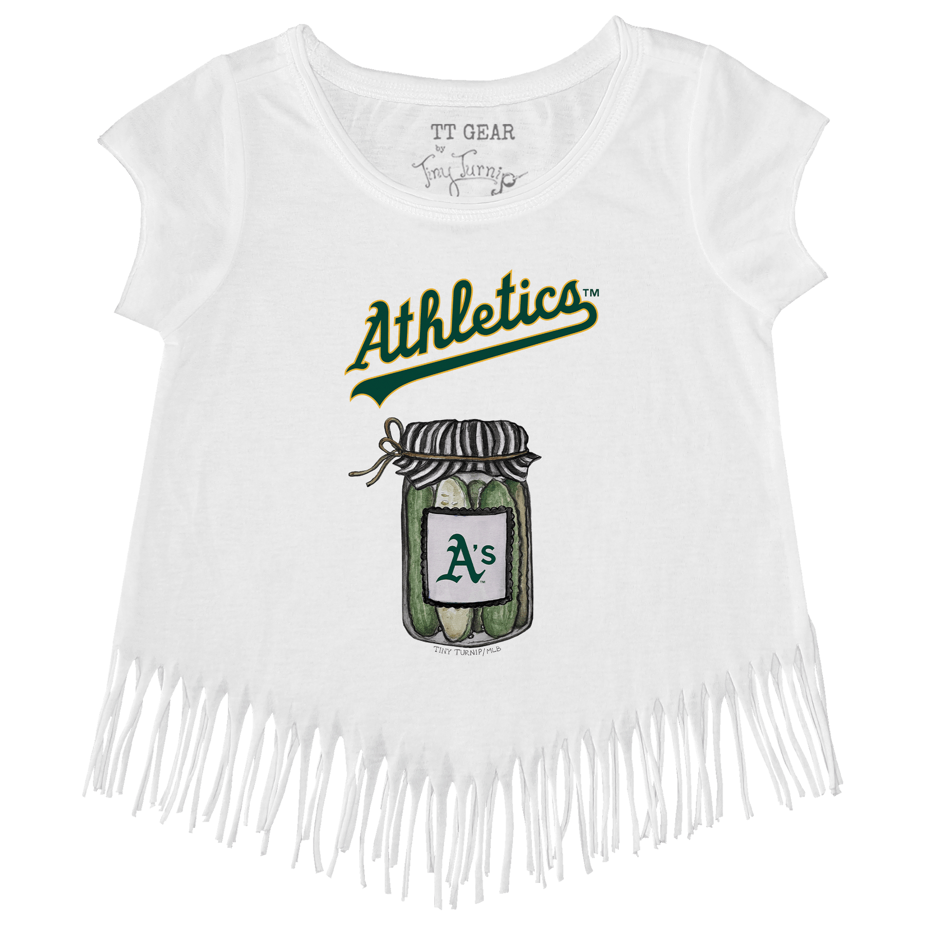 Oakland Athletics Pickle Jar Fringe Tee
