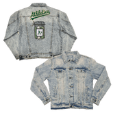 Oakland Athletics Pickle Jar Boyfriend Denim Jacket