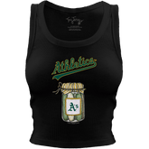 Oakland Athletics Pickle Jar Crop Tank