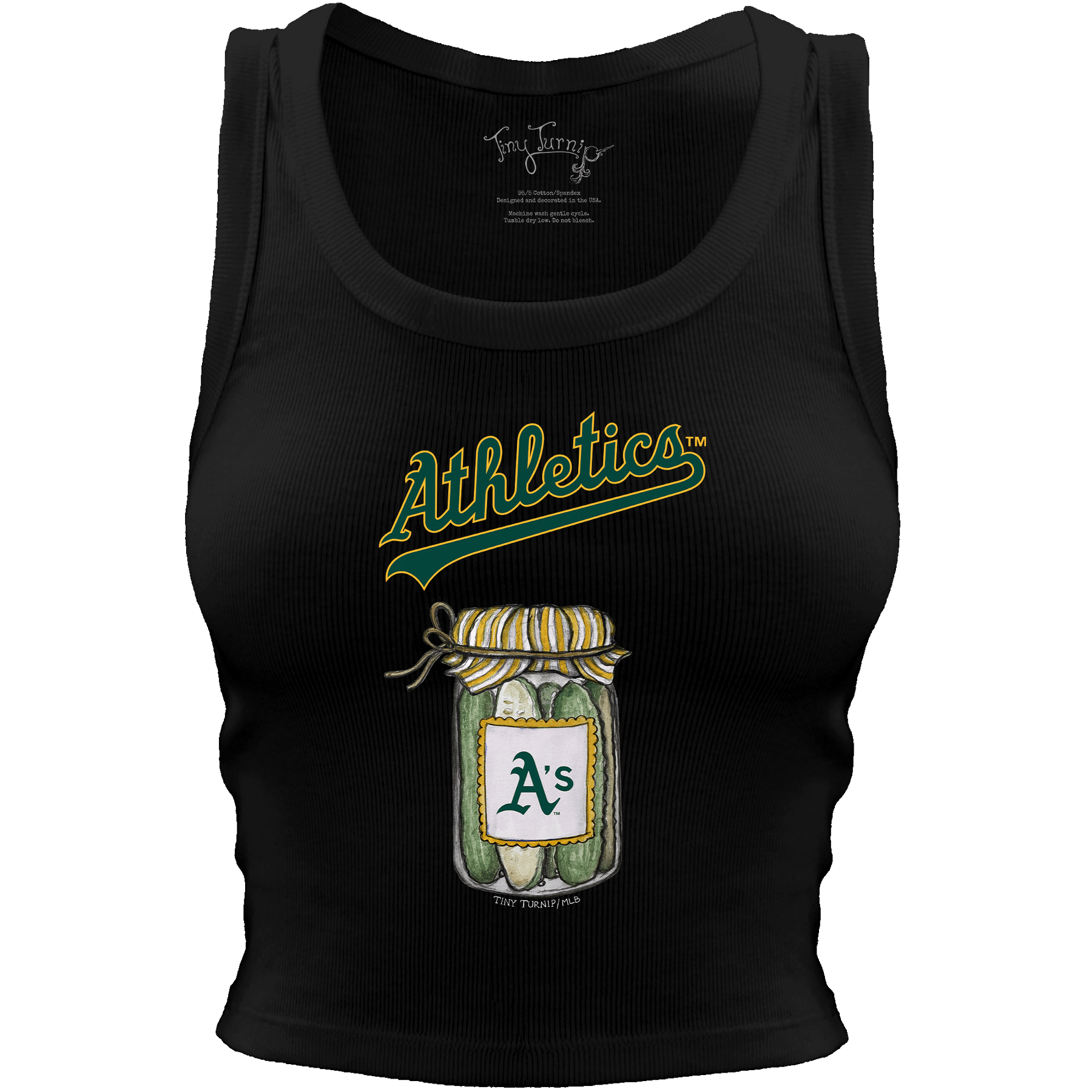 Oakland Athletics Pickle Jar Crop Tank