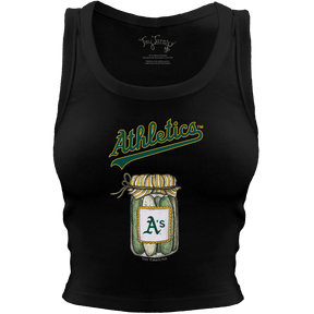 Oakland Athletics Pickle Jar Crop Tank