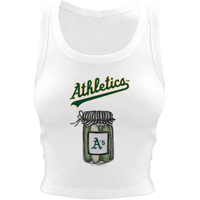 Oakland Athletics Pickle Jar Crop Tank