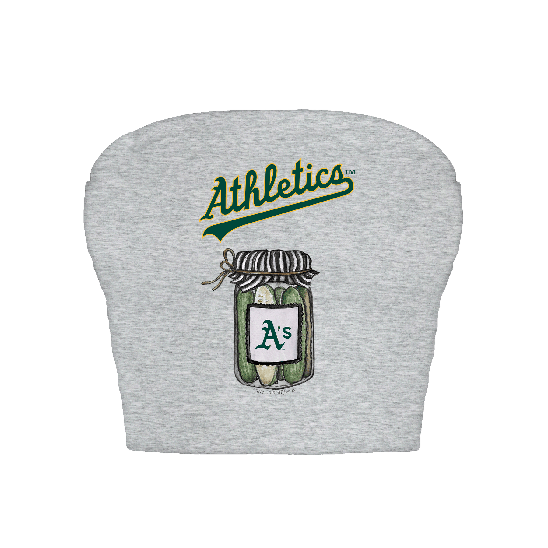 Oakland Athletics Pickle Jar Crop Tube Top
