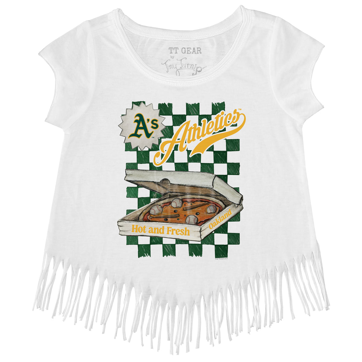 Oakland Athletics Pizza Fringe Tee