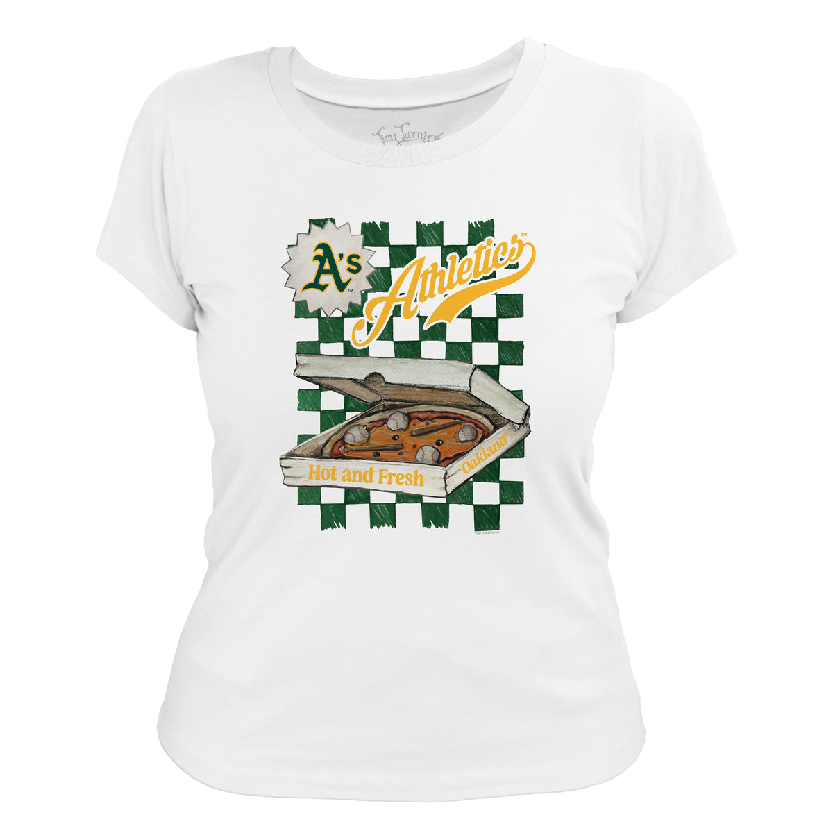 Oakland Athletics Pizza Tee Shirt