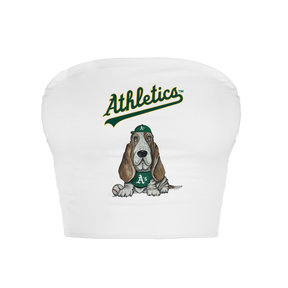 Oakland Athletics Puddy Crop Tube Top