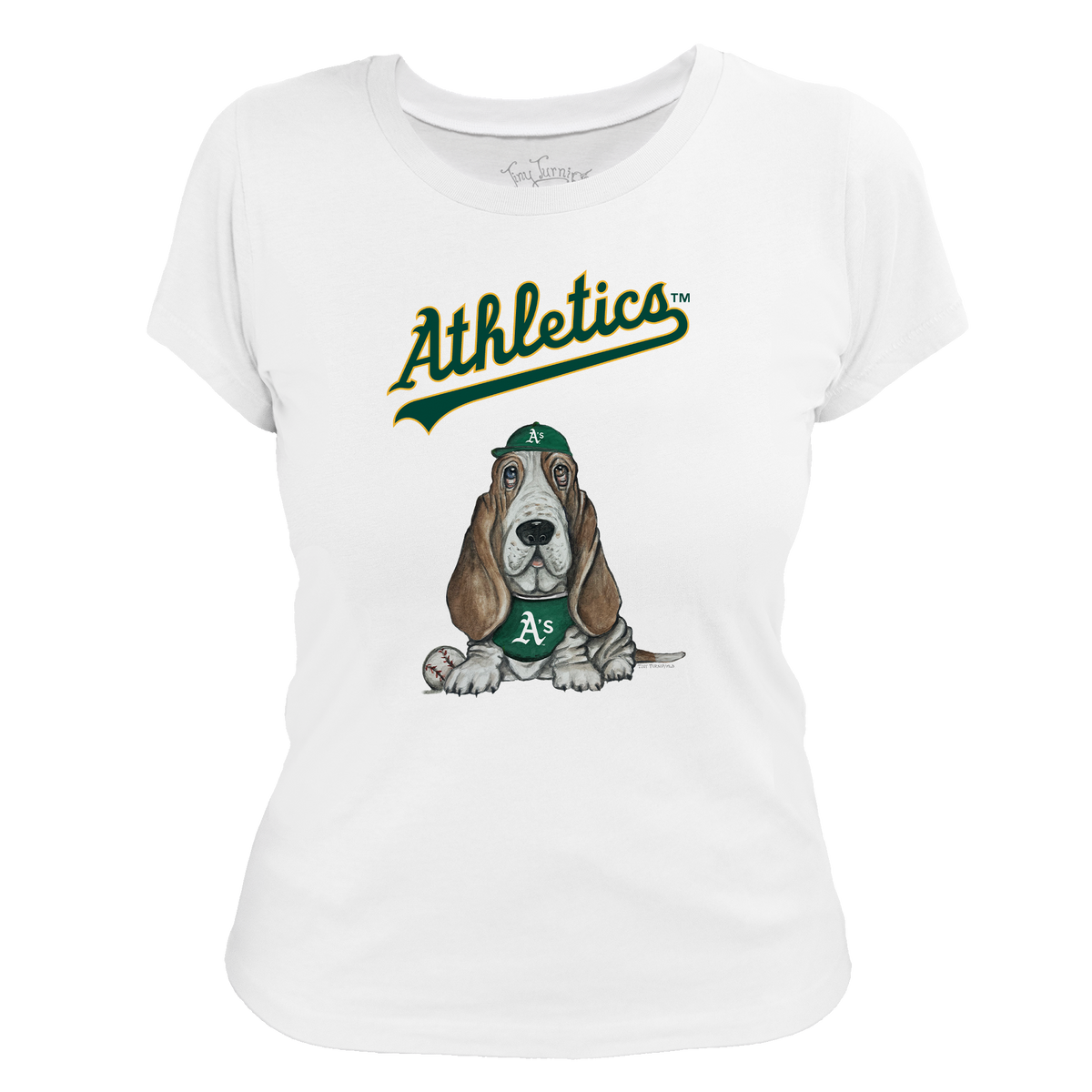 Oakland Athletics Puddy Women's Tee Shirt - Tiny Turnip