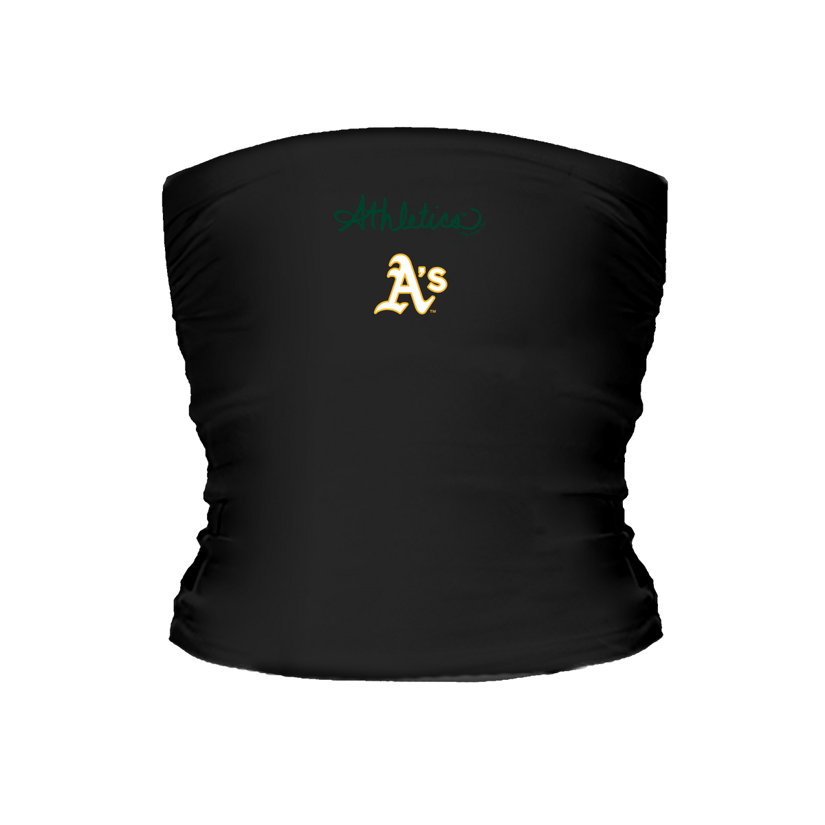 Oakland Athletics Logo Script Tube Top - Tiny Turnip