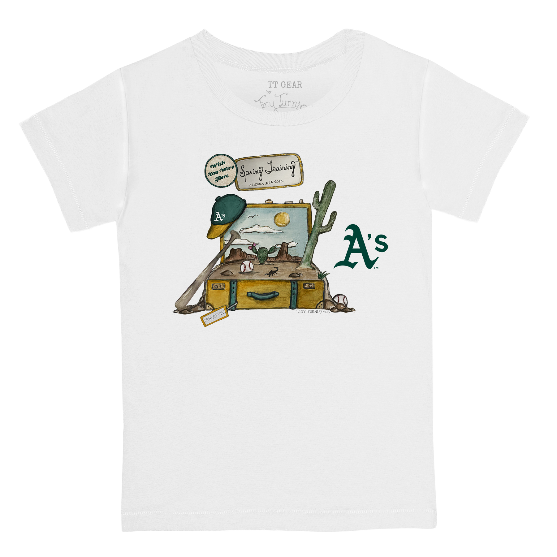 Oakland Athletics Spring Training 2026 Kid's Tee Shirt - Tiny Turnip