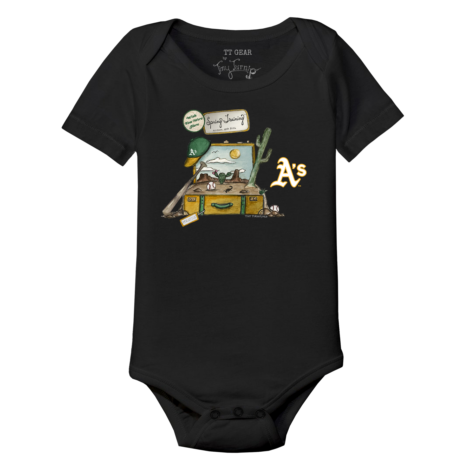 Oakland Athletics Spring Training 2026 Short Sleeve Snapper - Tiny Turnip