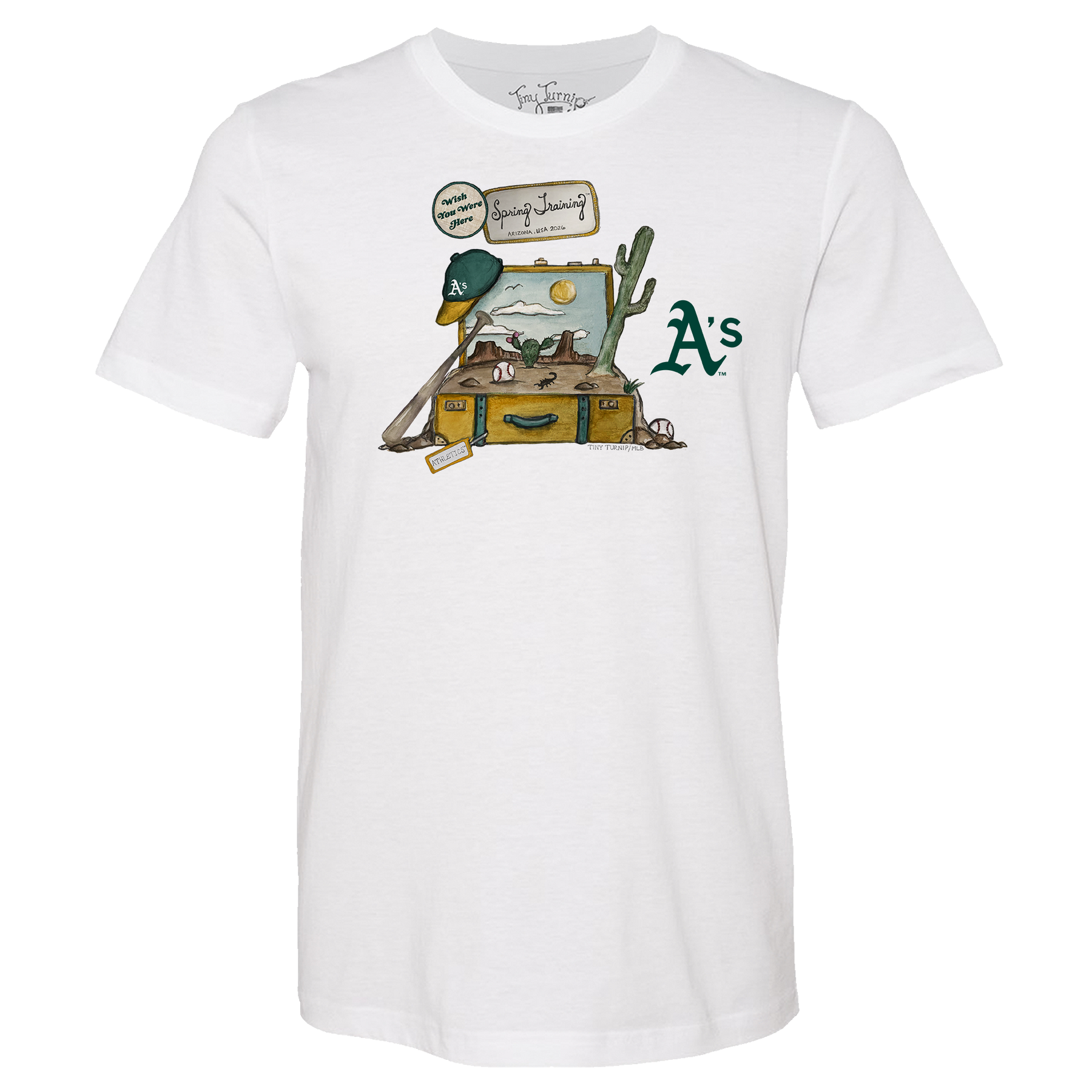 Oakland Athletics Spring Training 2026 Unisex Tee Shirt - Tiny Turnip