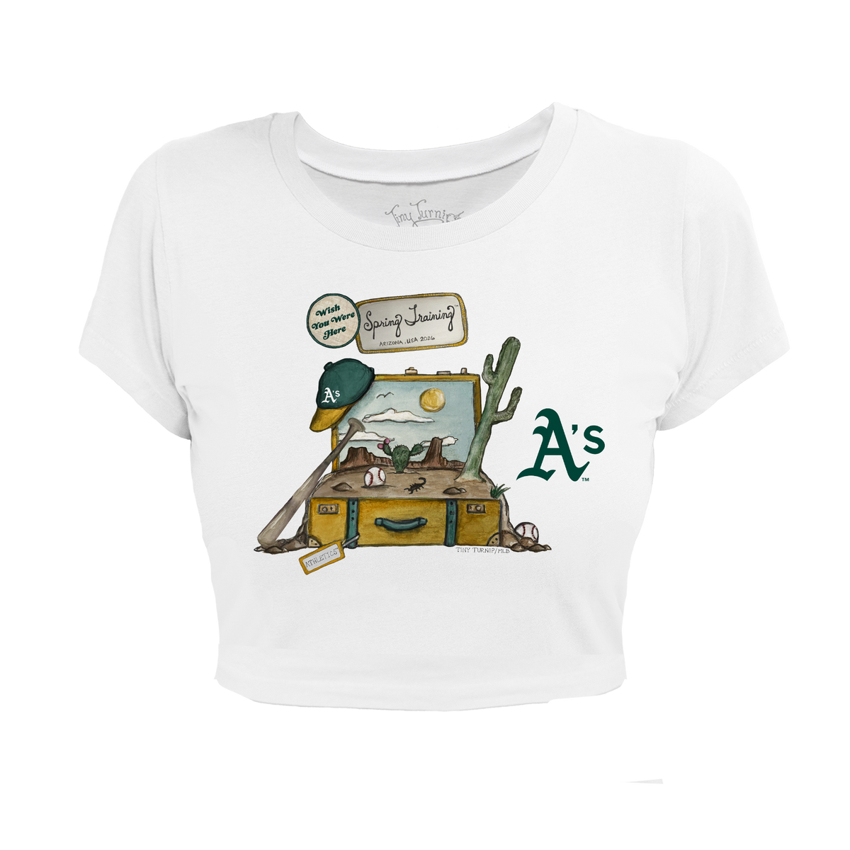 Oakland Athletics Spring Training 2026 Riley Crop Tee