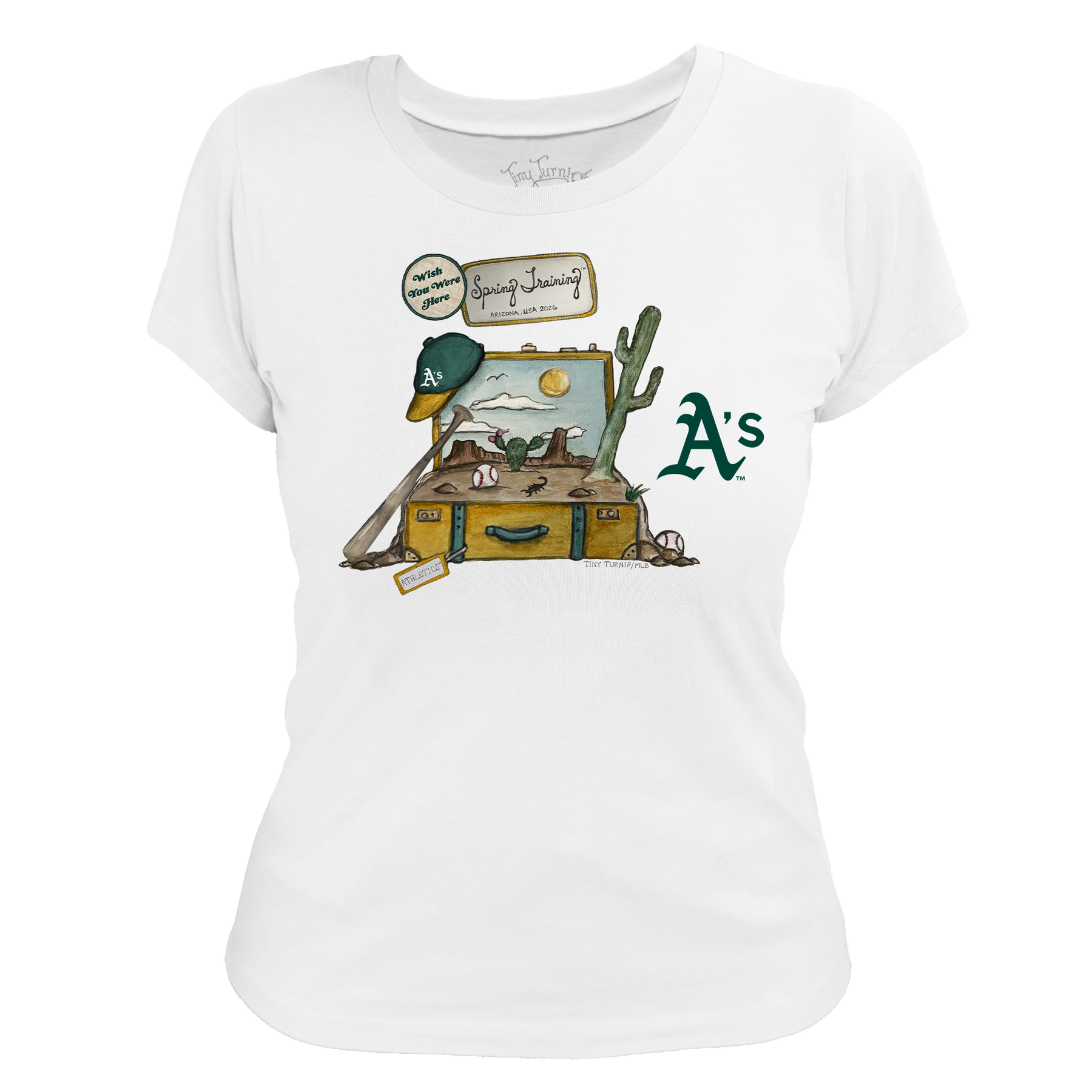 Oakland Athletics Spring Training 2026 Women's Tee Shirt - Tiny Turnip