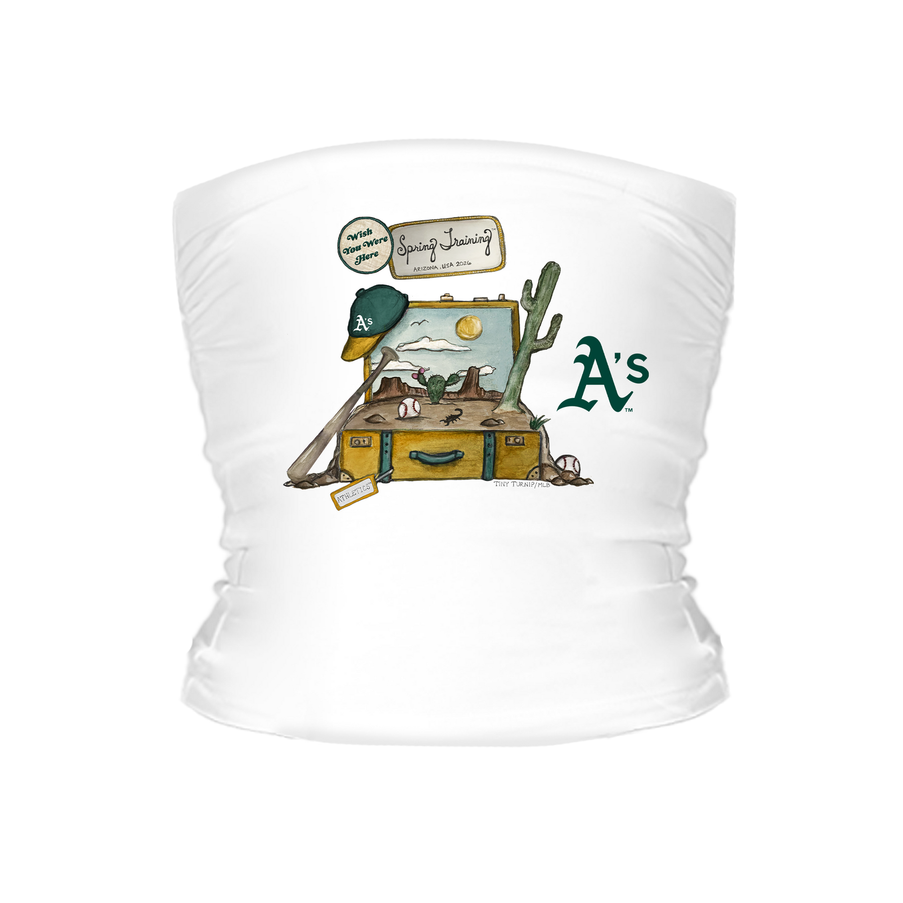 Oakland Athletics Spring Training 2026 Tube Top - Tiny Turnip