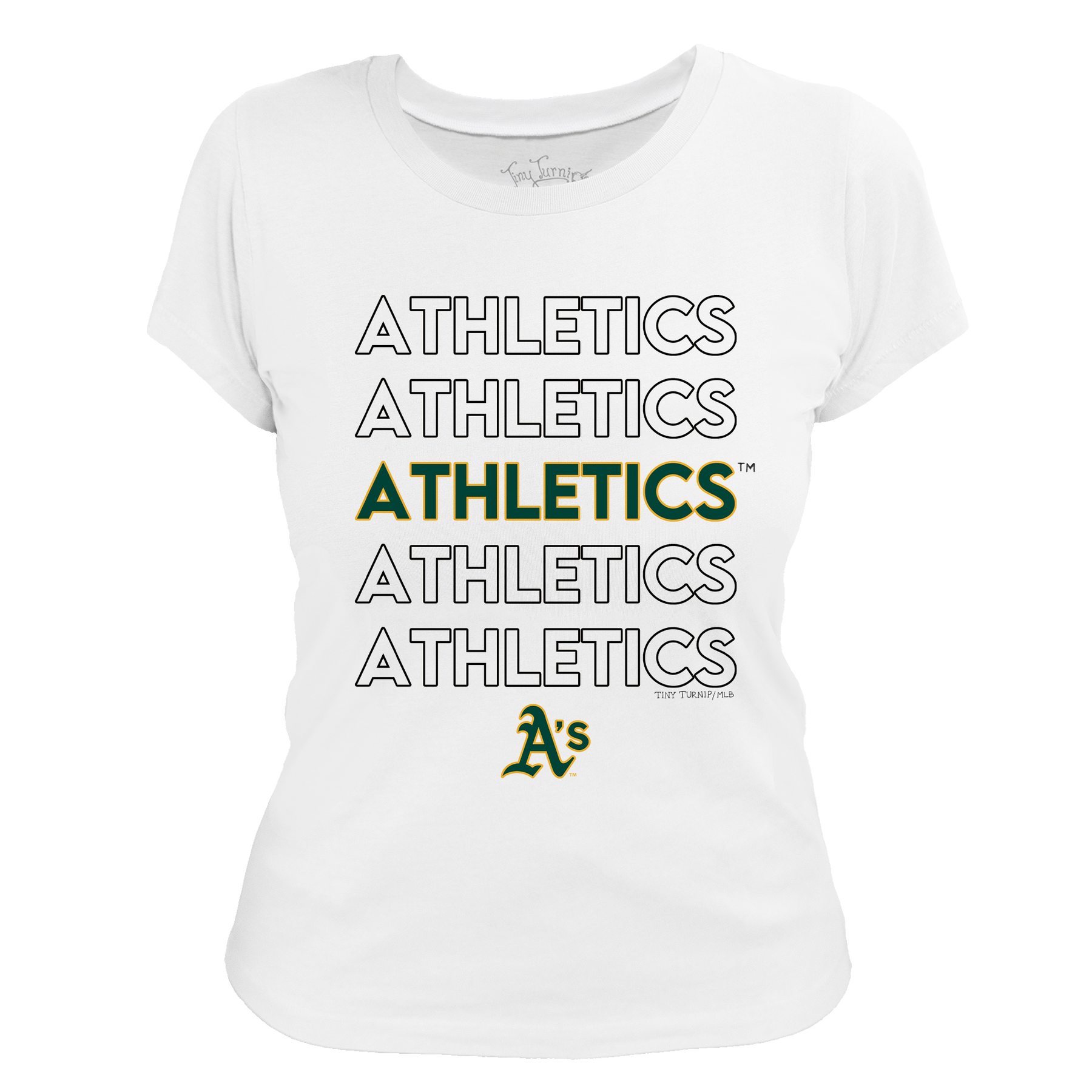 Oakland Athletics Stacked Tee Shirt