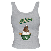 Oakland Athletics Sundae Helmet Ribbed Tank