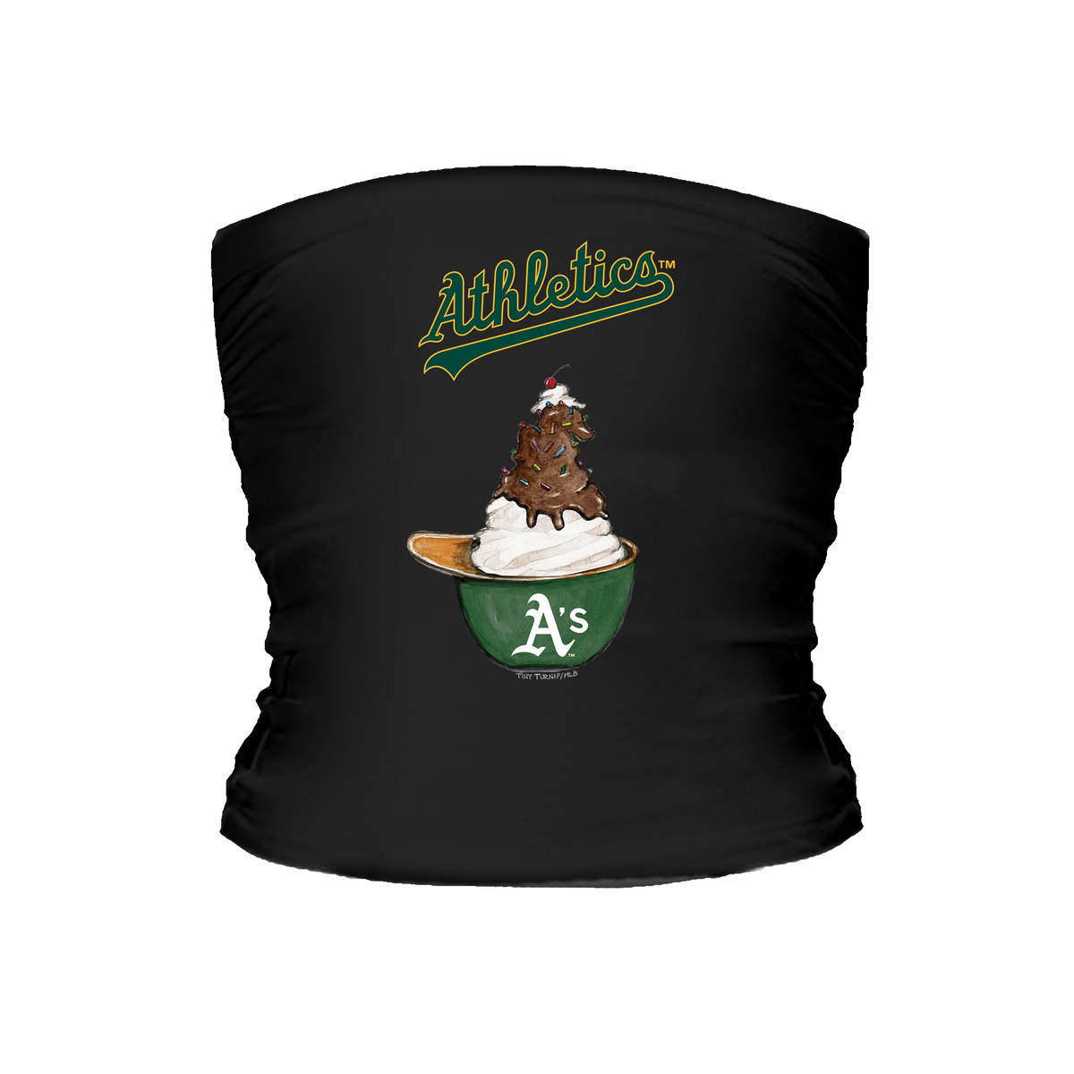 Oakland Athletics Sundae Helmet Tube Top - Tiny Turnip