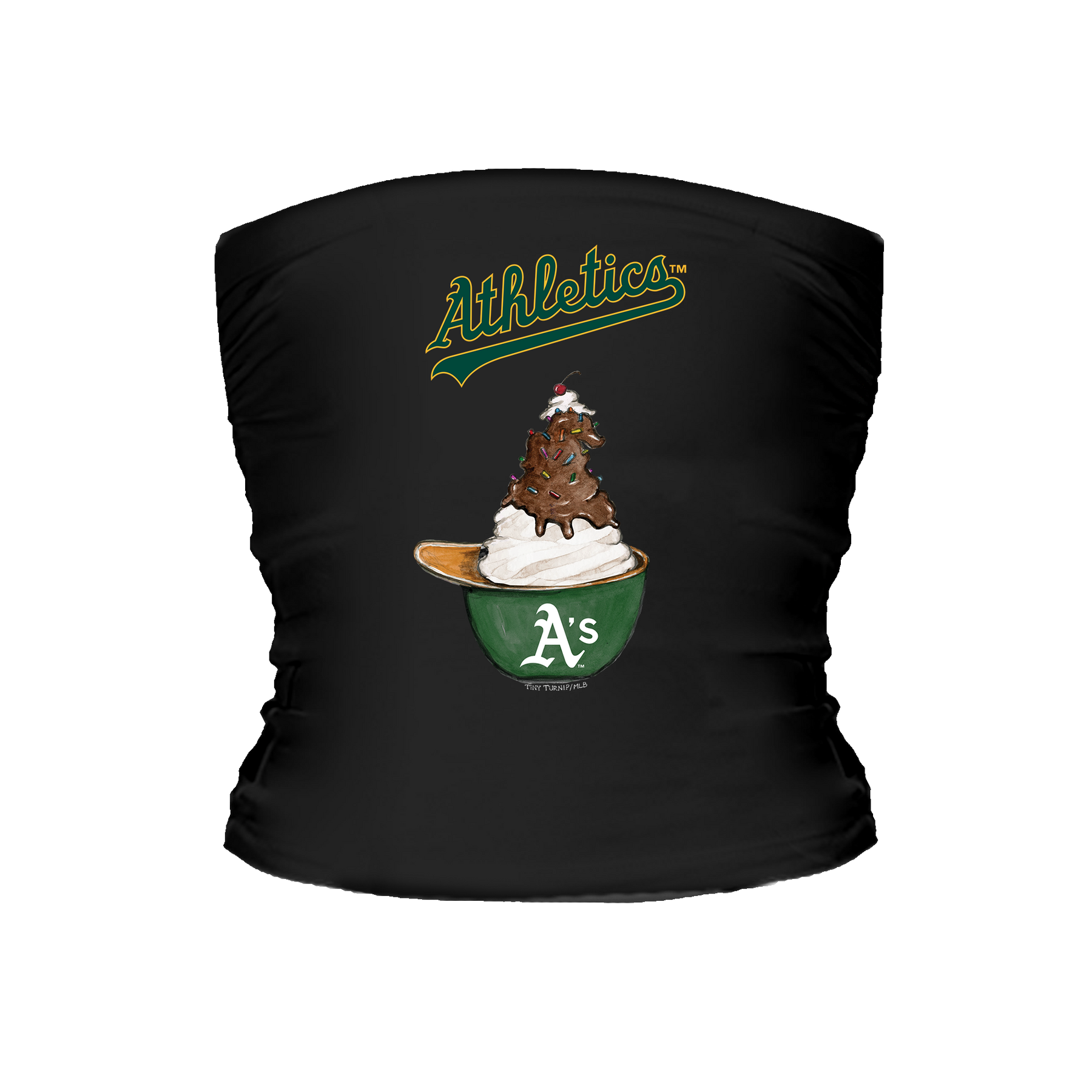 Oakland Athletics Sundae Helmet Tube Top - Tiny Turnip