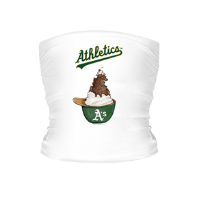 Oakland Athletics Sundae Helmet Tube Top - Tiny Turnip