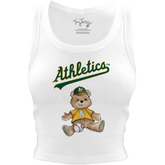 Oakland Athletics Teddy Crop Tank - Tiny Turnip