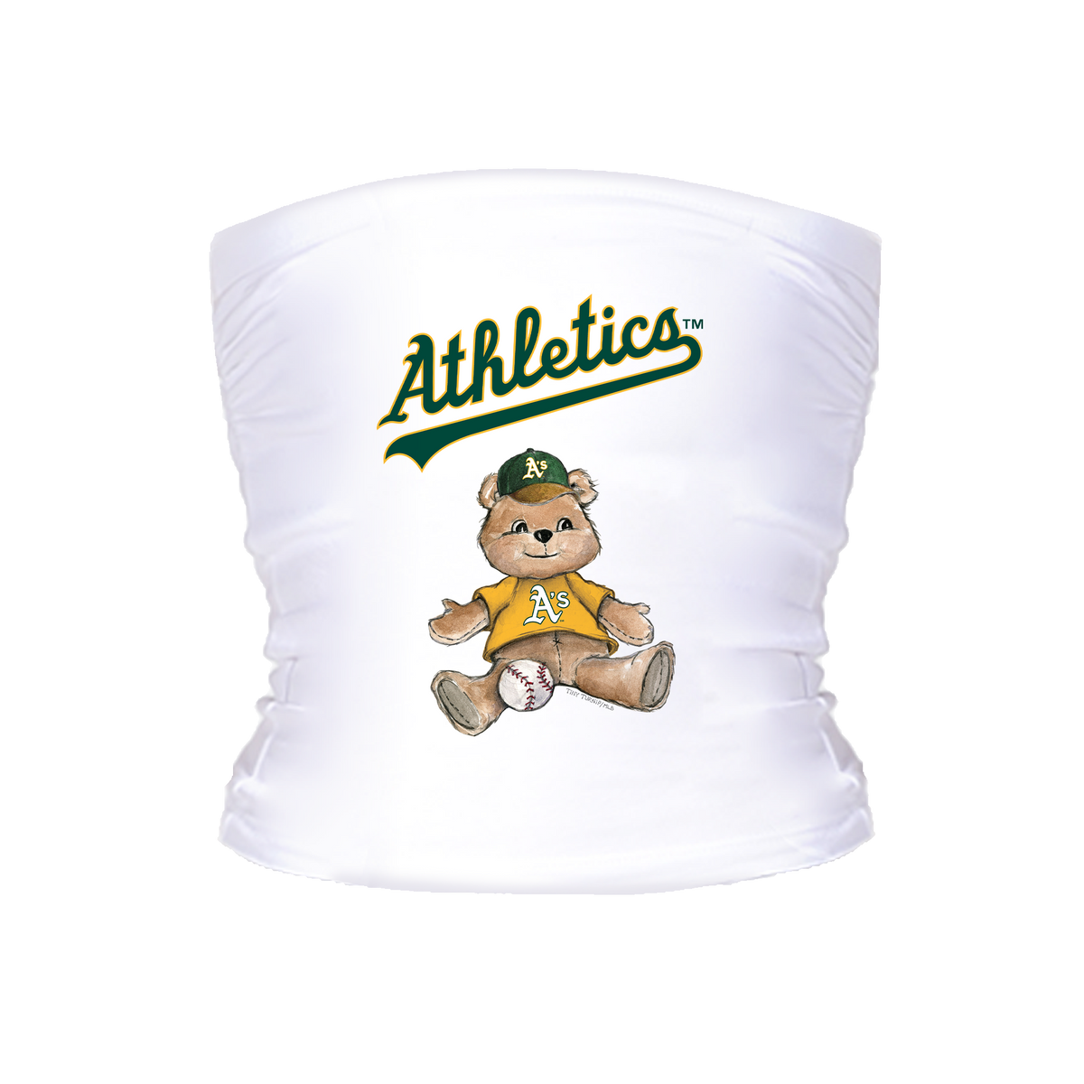 Oakland Athletics Teddy Crop Tube Top