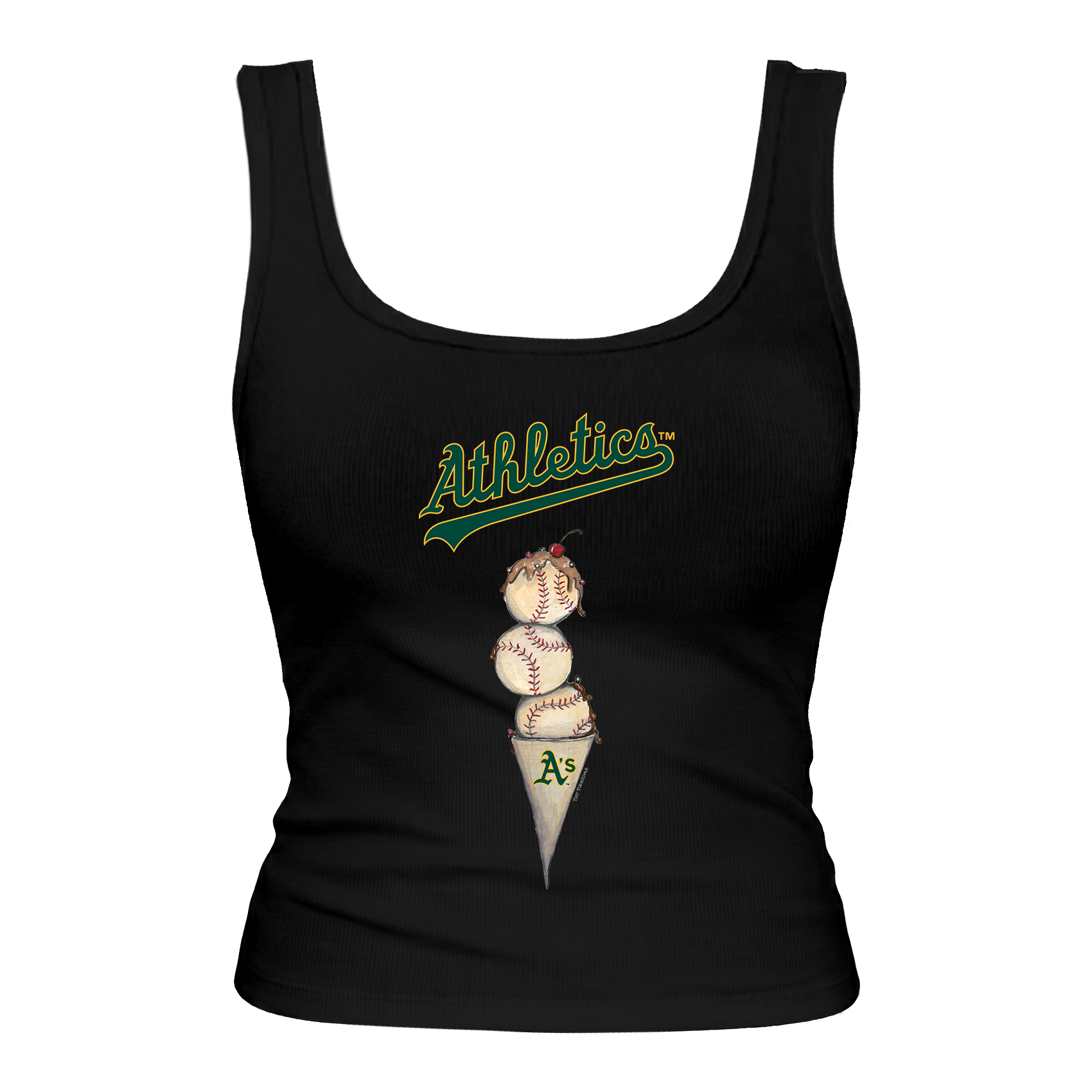 Oakland Athletics Triple Scoop Emmy Tank