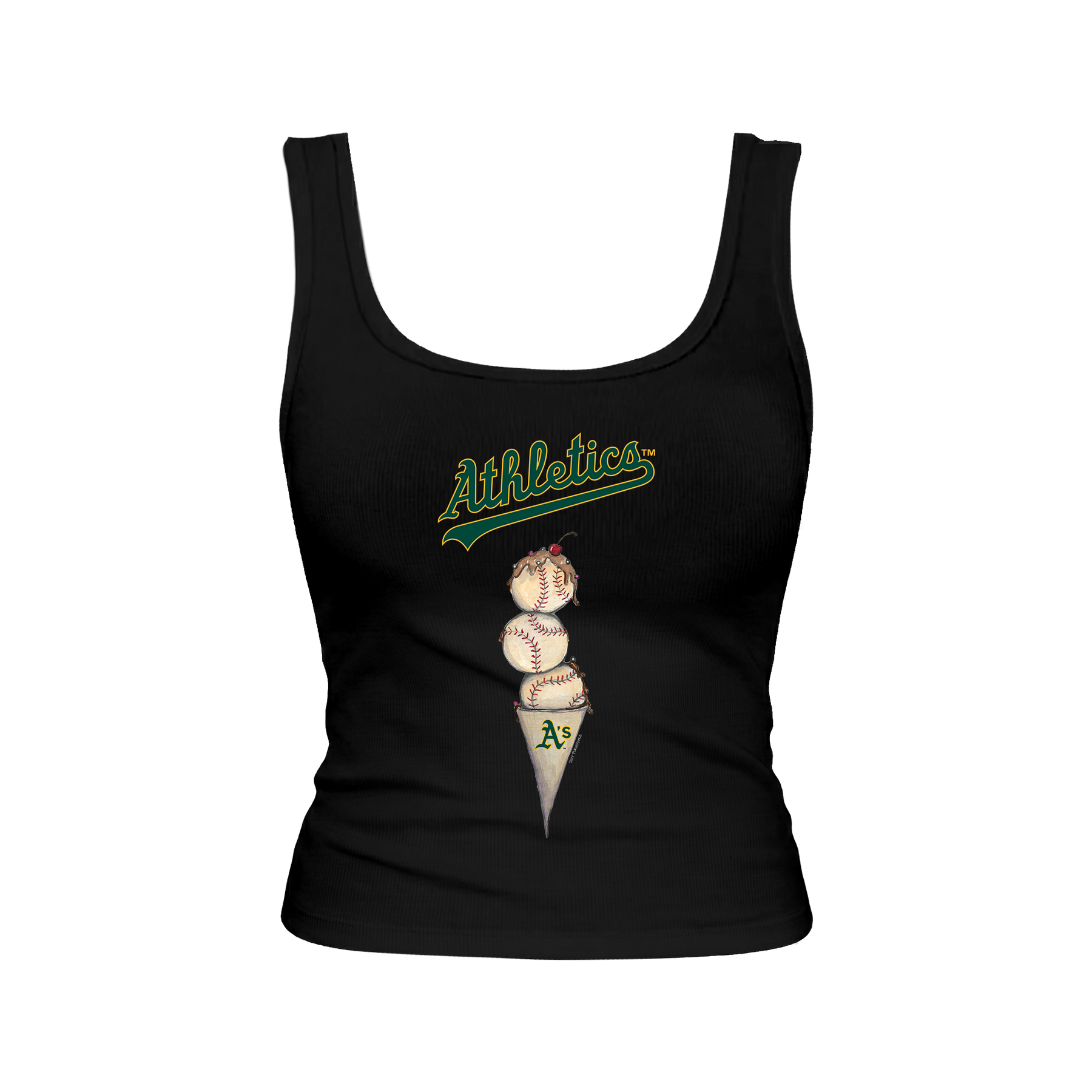 Oakland Athletics Triple Scoop Emmy Tank