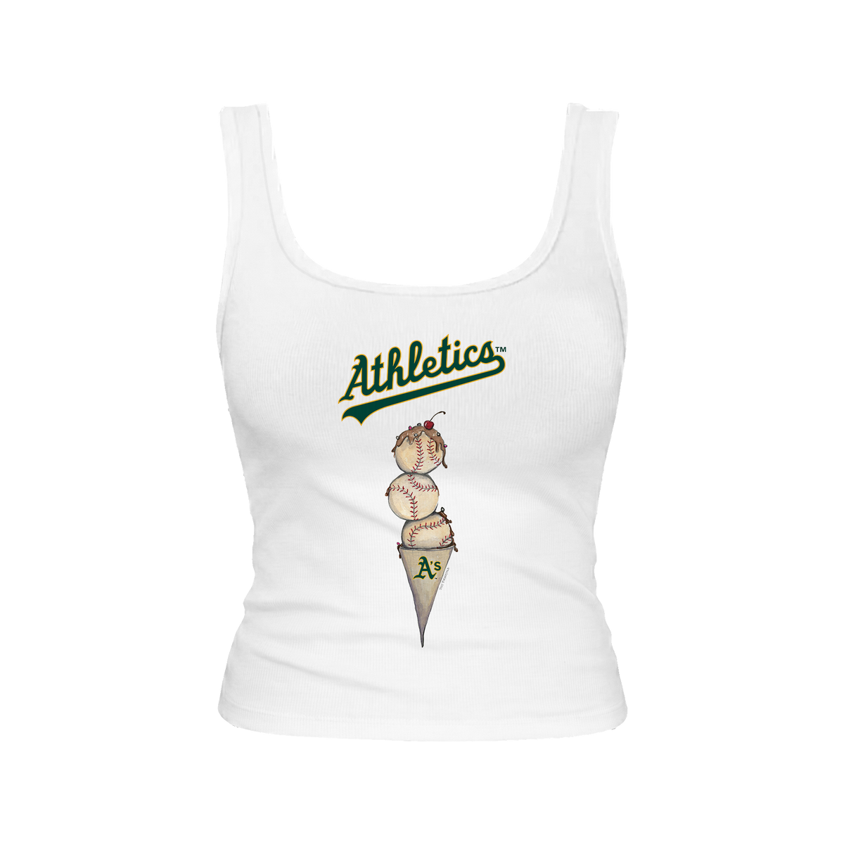 Oakland Athletics Triple Scoop Emmy Tank