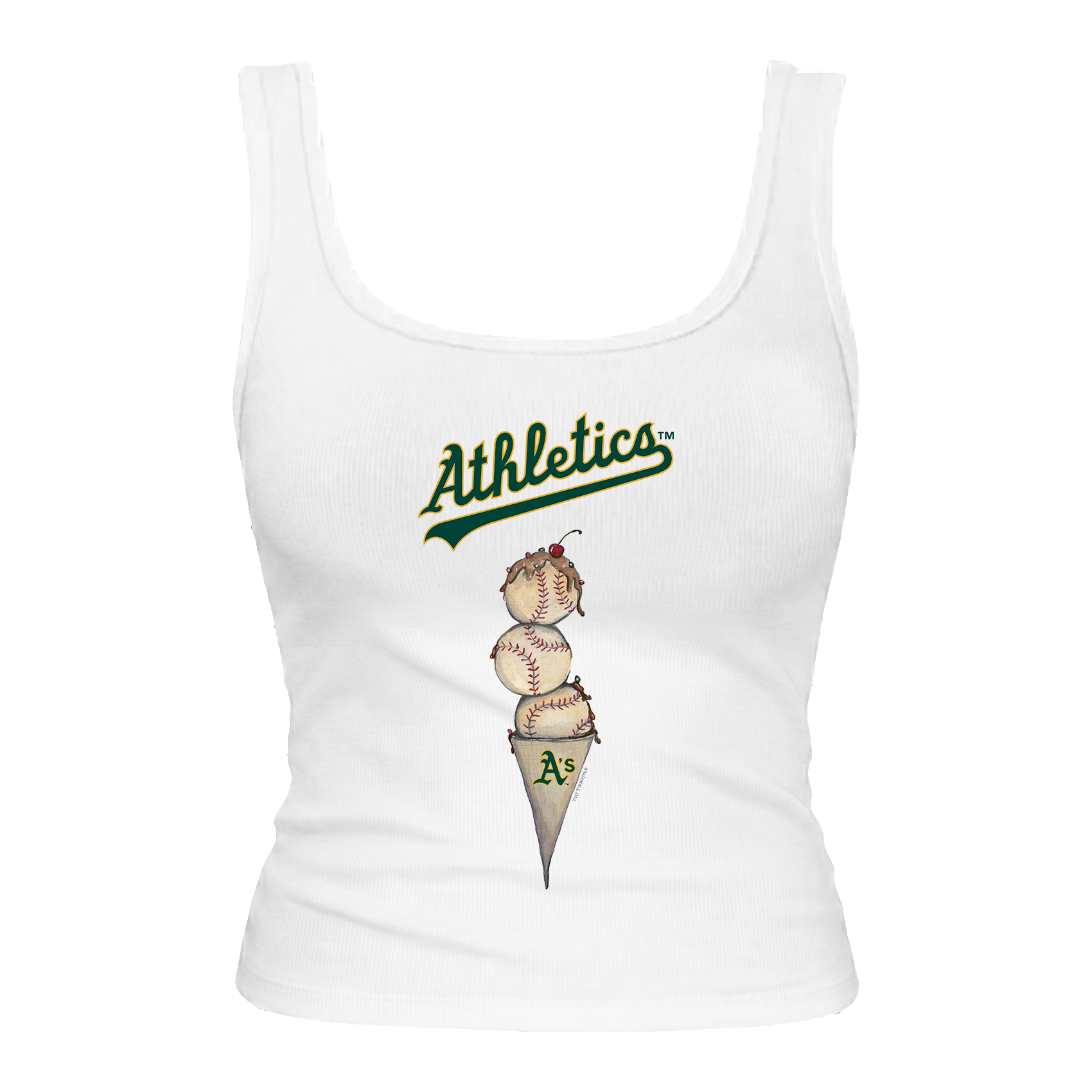 Oakland Athletics Triple Scoop Emmy Tank