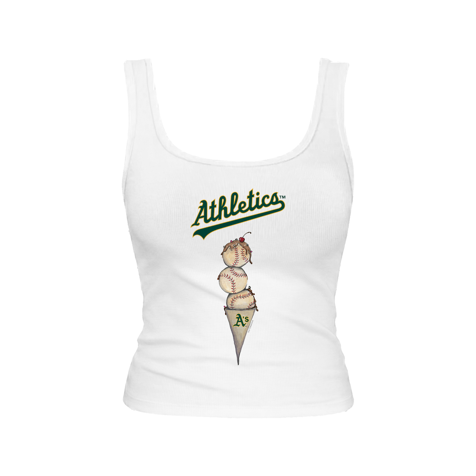 Oakland Athletics Triple Scoop Emmy Tank
