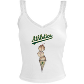 Oakland Athletics Triple Scoop Lace Tank