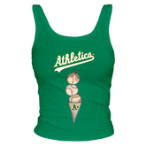Oakland Athletics Triple Scoop Ribbed Tank