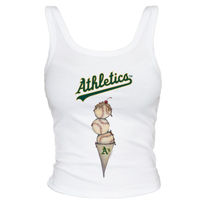 Oakland Athletics Triple Scoop Ribbed Tank