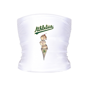 Oakland Athletics Triple Scoop Tube Top - Tiny Turnip