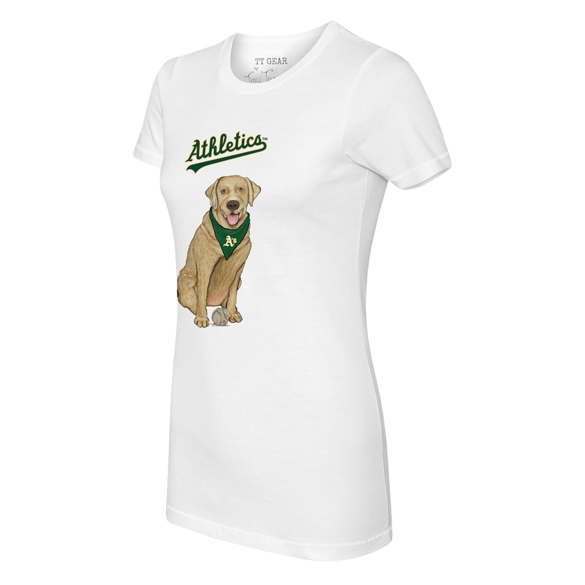 Oakland Athletics Yellow Labrador Retriever Tee Shirt