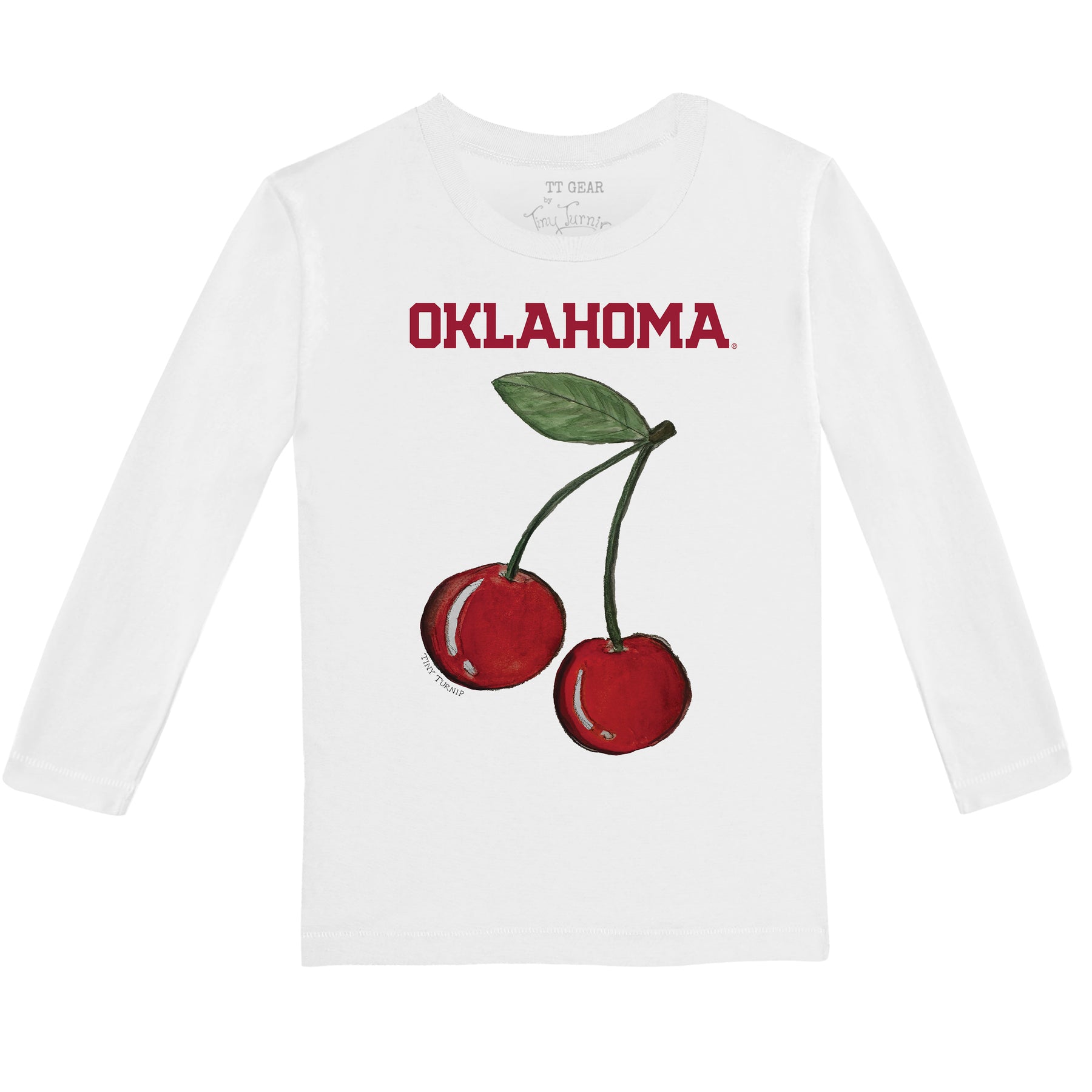 Oklahoma Sooners Cherries Long-Sleeve Tee Shirt