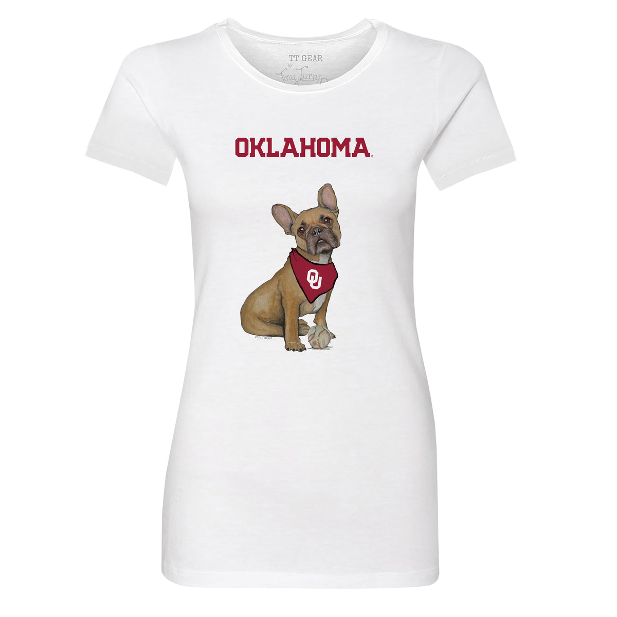 Oklahoma Sooners French Bulldog Tee Shirt