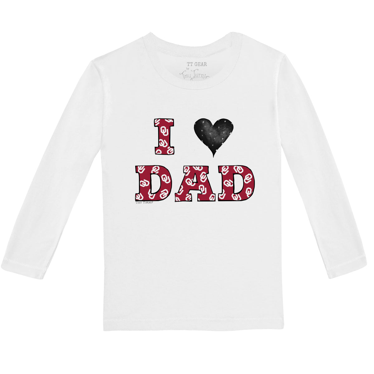 Oklahoma Sooners I Love Dad Long-Sleeve Tee Shirt