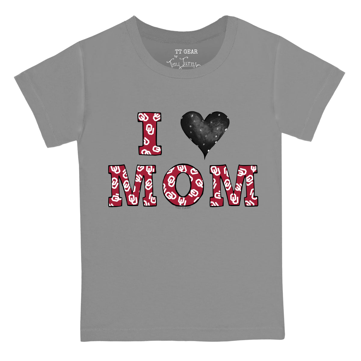 Oklahoma Sooners I Love Mom Tee Shirt
