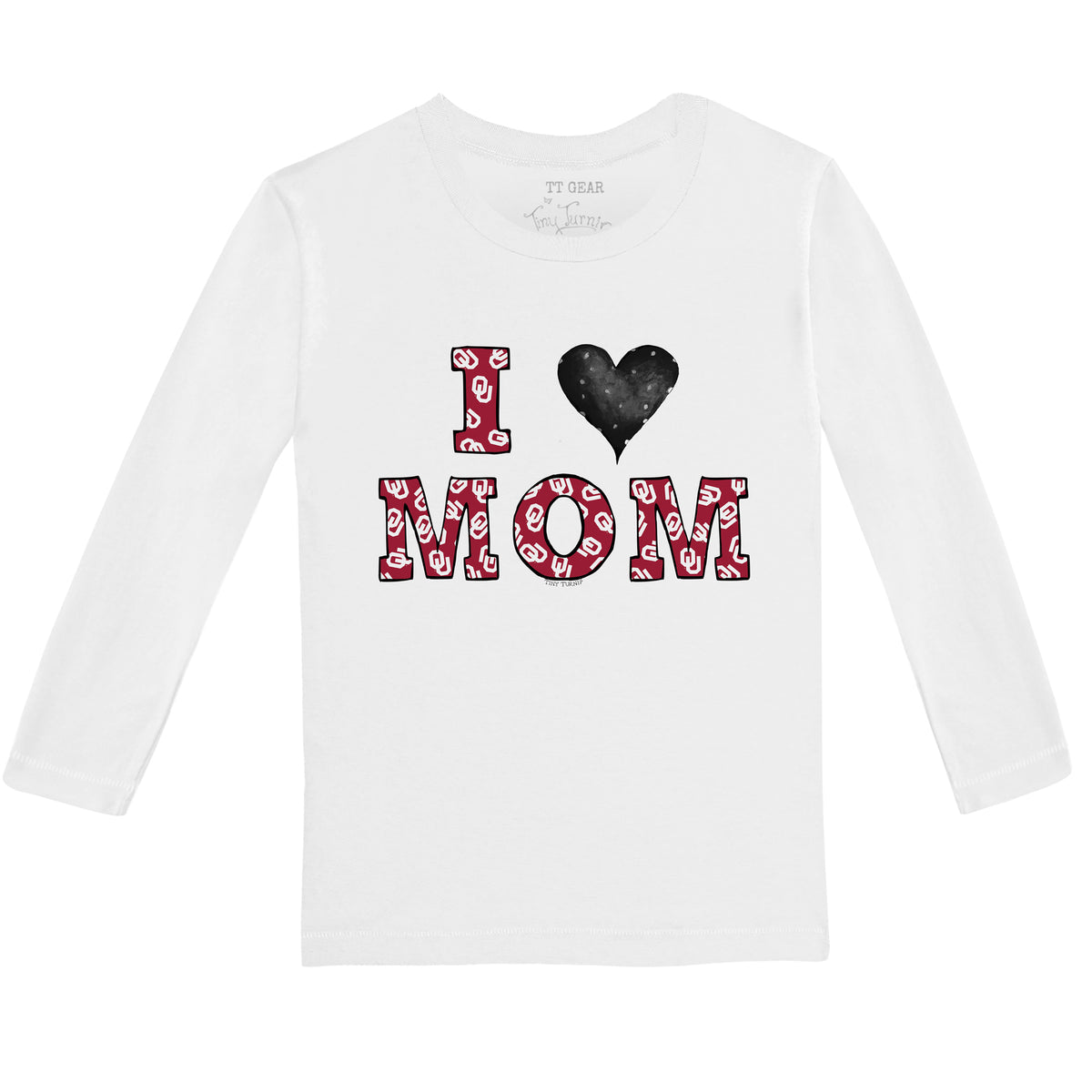 Oklahoma Sooners I Love Mom Long-Sleeve Tee Shirt
